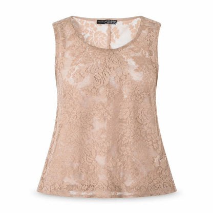 Womens UK Size 6 Atmosphere Beige Basic Tank