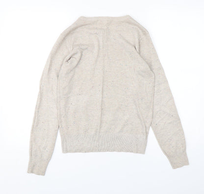 Womens UK Size XS H&M Beige Pullover Jumper