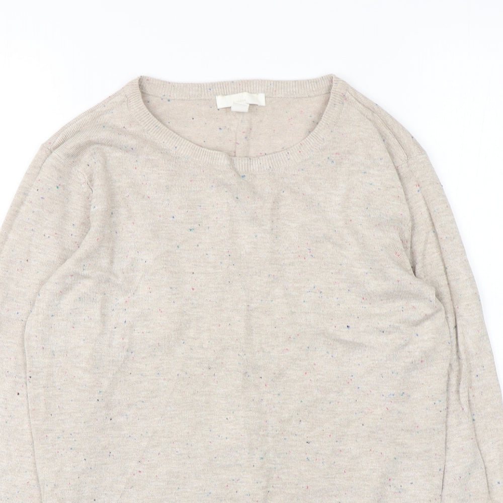 Womens UK Size XS H&M Beige Pullover Jumper