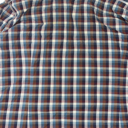Mens UK Size XL Colours & Sons Multicoloured  Button-Up Long Sleeve Casual Shirt