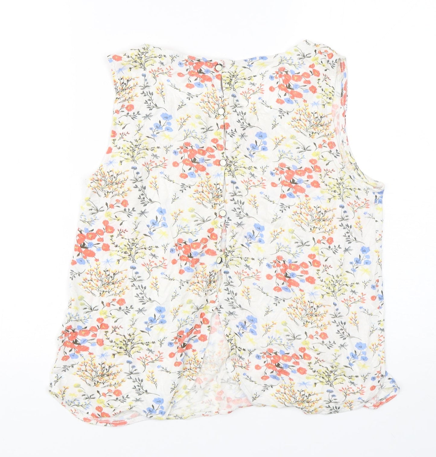 Womens UK Size S Tom Tailor Multicoloured Basic Tank