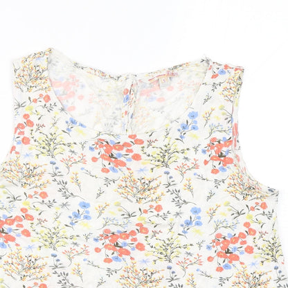 Womens UK Size S Tom Tailor Multicoloured Basic Tank