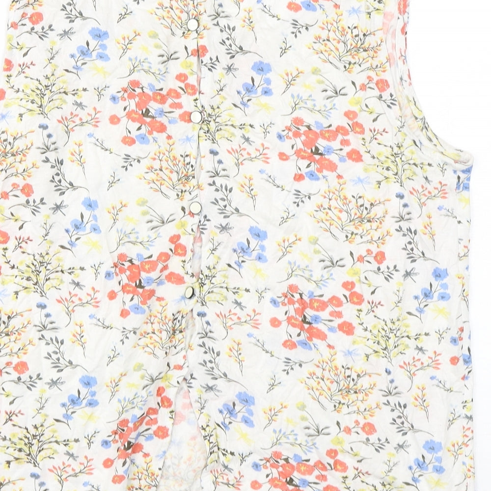 Womens UK Size S Tom Tailor Multicoloured Basic Tank