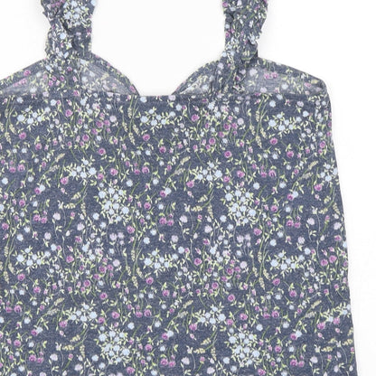 NEXT Womens Multicoloured Floral Polyester Camisole Tank Size 8 V-Neck