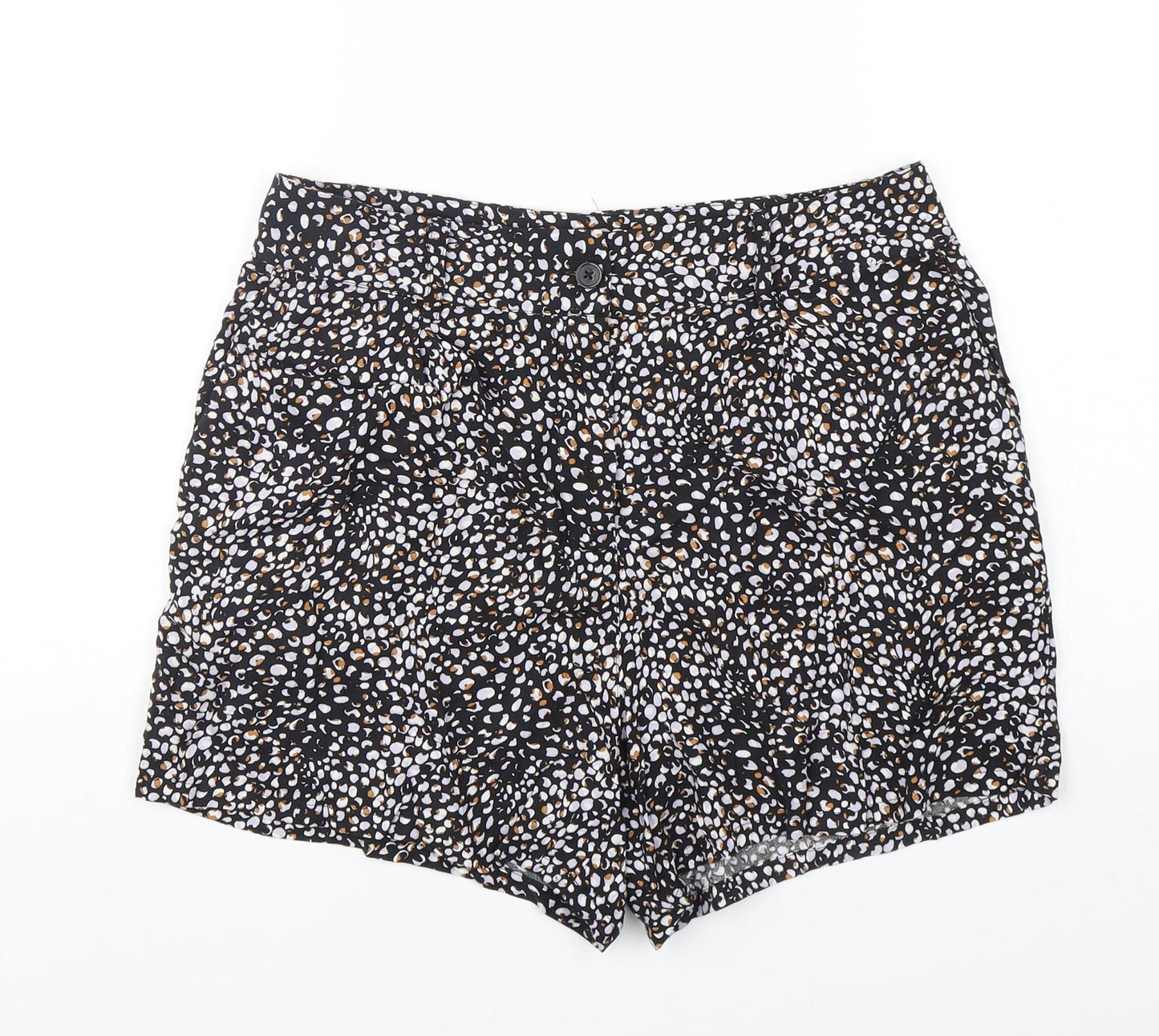 NEXT Womens Multicoloured Animal Print Viscose Sailor Shorts Size 10 L5 in Regular