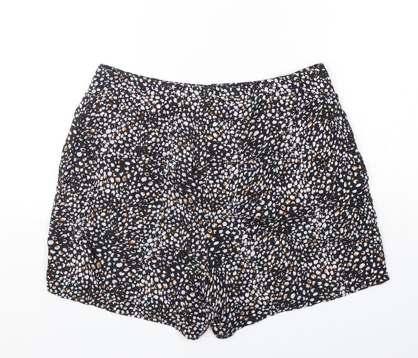 NEXT Womens Multicoloured Animal Print Viscose Sailor Shorts Size 10 L5 in Regular