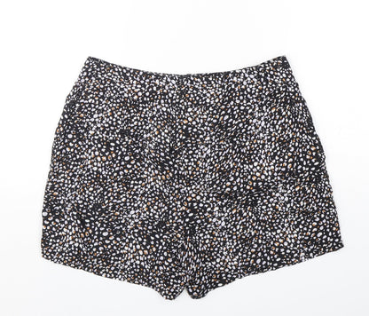 NEXT Womens Multicoloured Animal Print Viscose Sailor Shorts Size 10 L5 in Regular