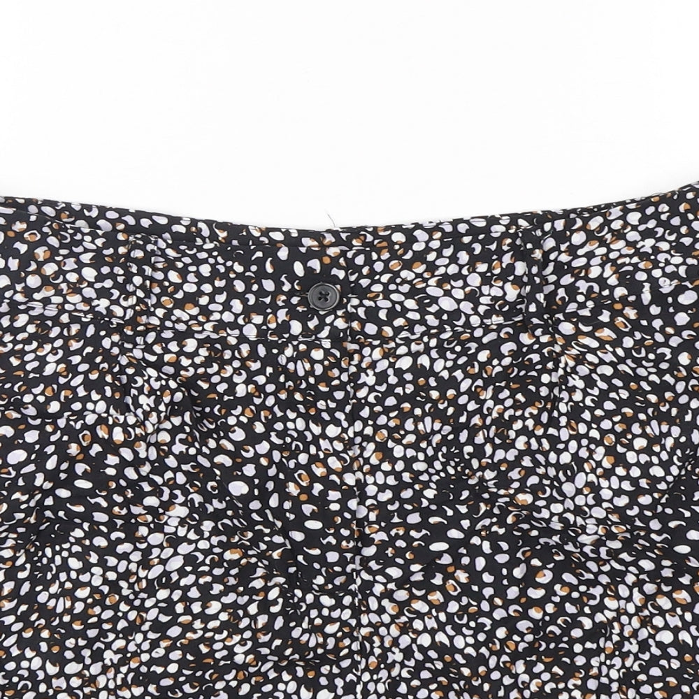 NEXT Womens Multicoloured Animal Print Viscose Sailor Shorts Size 10 L5 in Regular