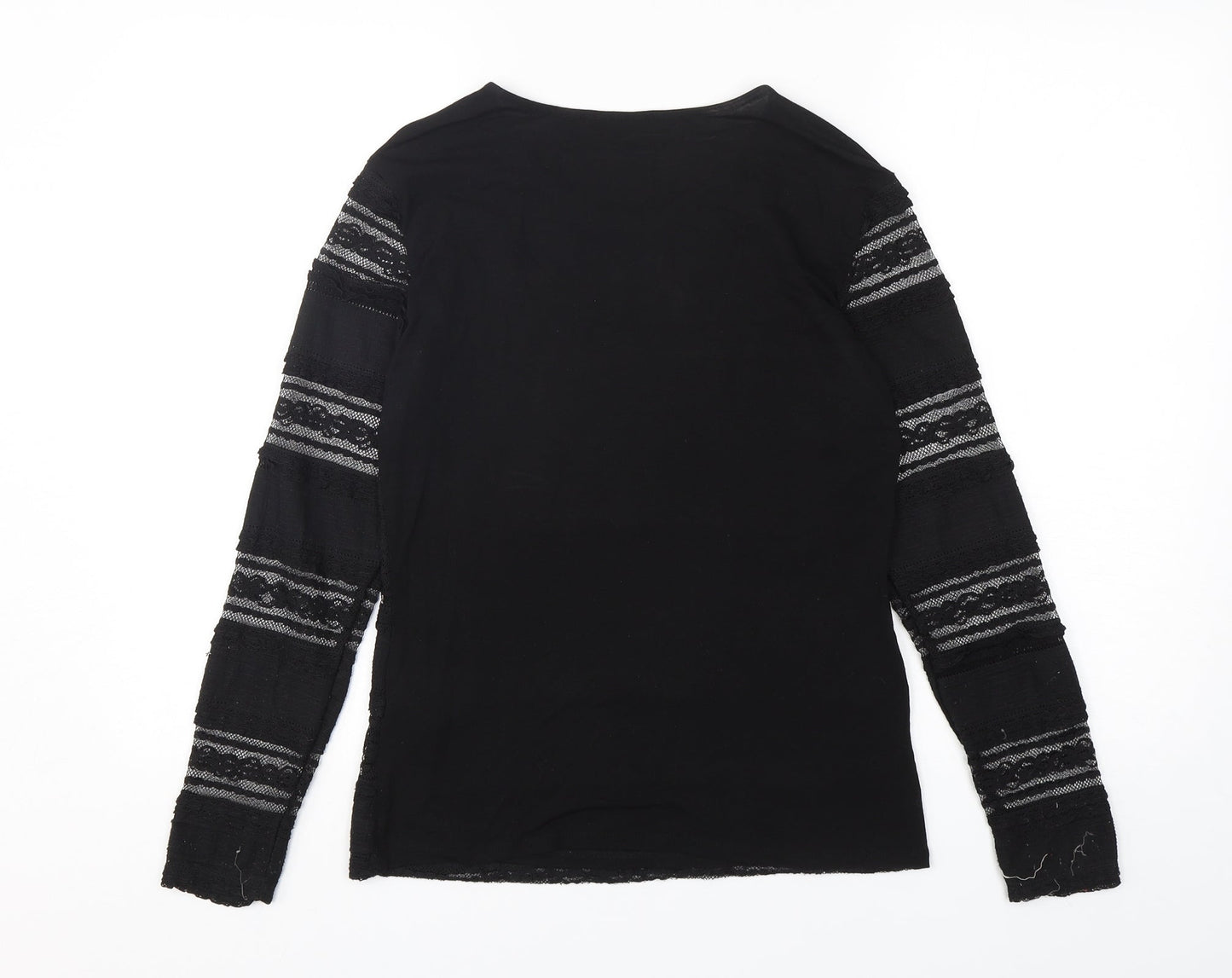 Womens UK Size 8 Dorothy Perkins Black Basic T-Shirt