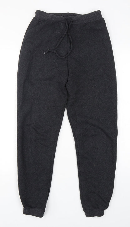 Womens UK Size 6 PRETTYLITTLETHING Regular Fit Sweatpants Grey Trousers