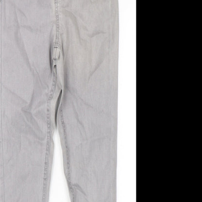 Denim Co Womens Grey  Cotton Skinny Jeans Size 8 L29 in Regular
