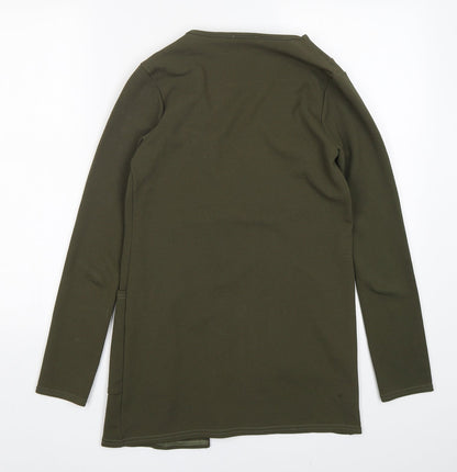 Boohoo Womens Green   Jacket Blazer Size 10  Tie