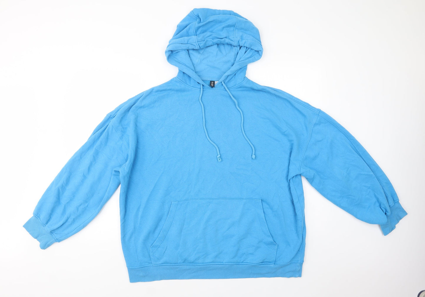 Mens UK Size M H&M Blue Pullover Hoodie