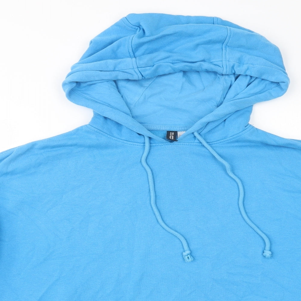 Mens UK Size M H&M Blue Pullover Hoodie