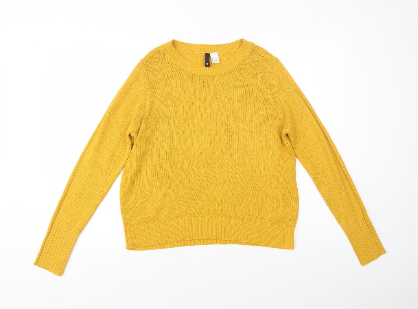 Womens UK Size S H&M Yellow Pullover Jumper