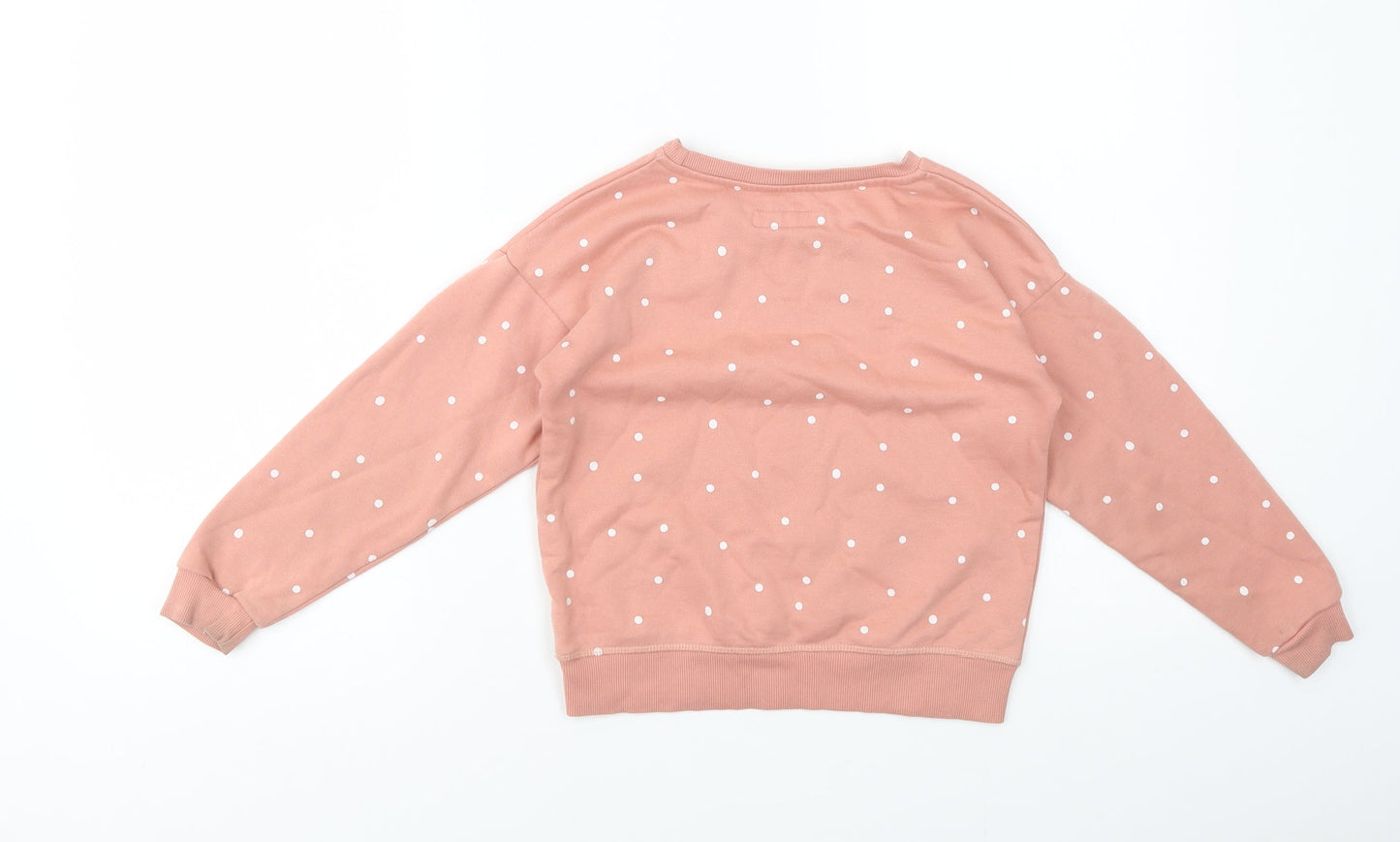 Primark Girls Pink Polka Dot Cotton Pullover Sweatshirt Size 7-8 Years  Pullover - Love Your Planet
