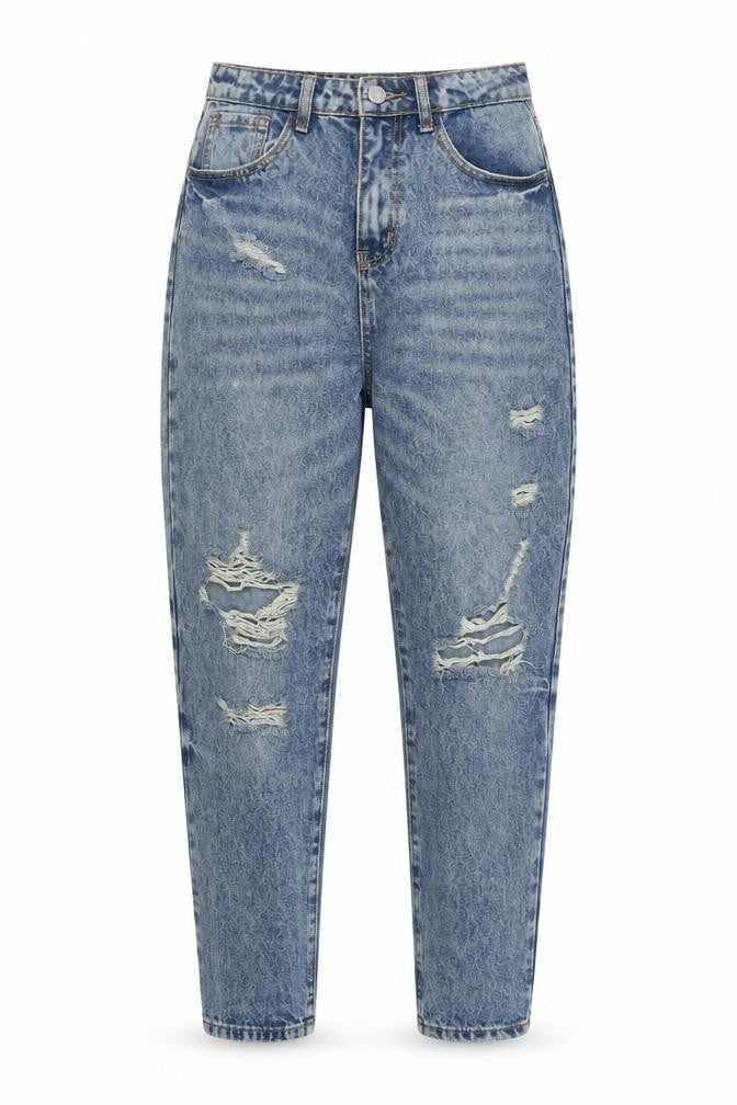 Womens UK Size S SheIn Regular Fit Boyfriend Blue Jeans