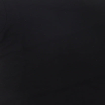 Just Elegance Womens Black Crew Neck  Viscose Pullover Jumper Size 14