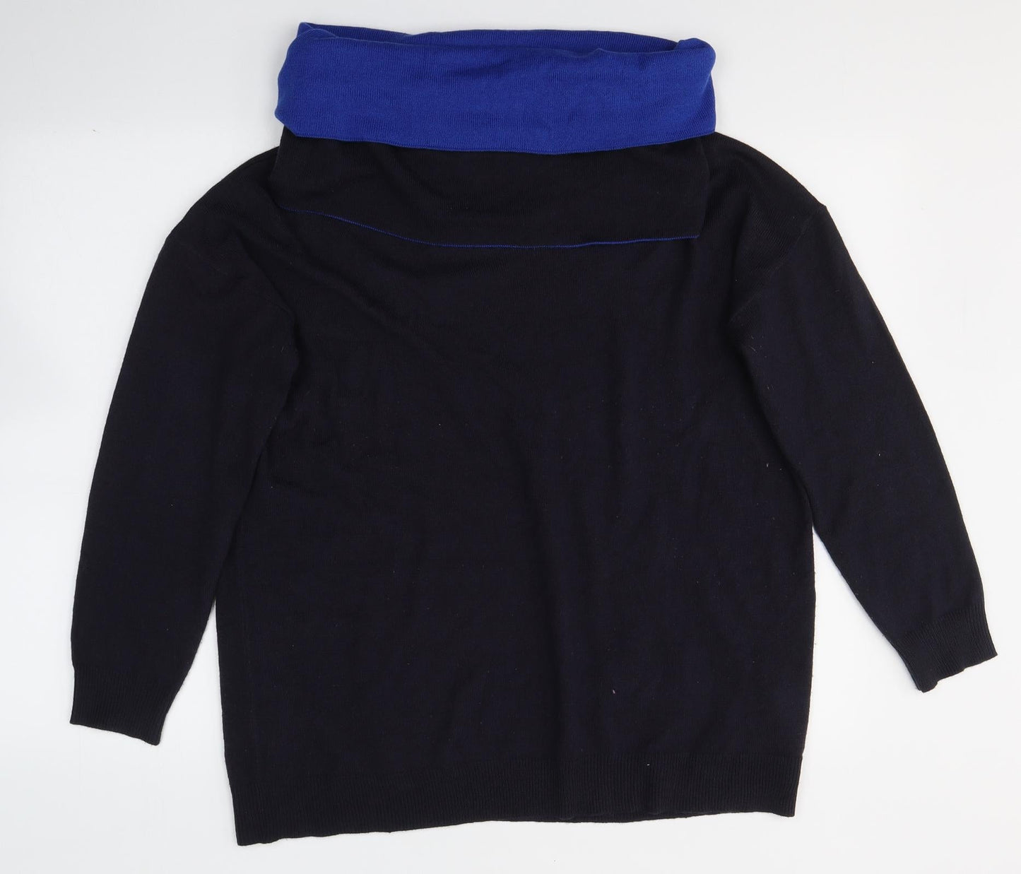 Womens UK Size 14 M&Co Blue Jersey Blouse
