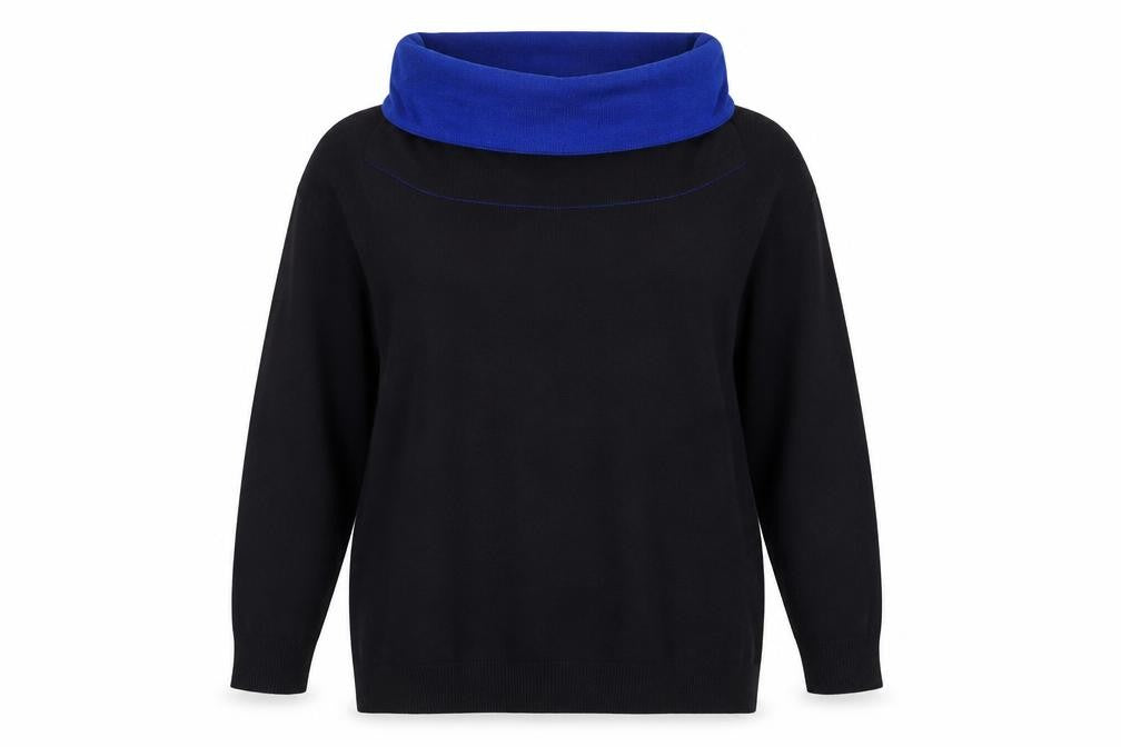 Womens UK Size 14 M&Co Blue Jersey Blouse