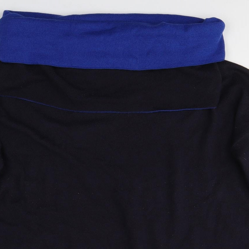 Womens UK Size 14 M&Co Blue Jersey Blouse