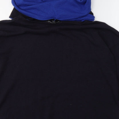 Womens UK Size 14 M&Co Blue Jersey Blouse