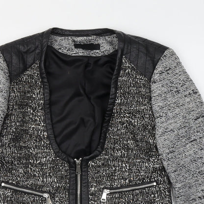Womens UK Size 4 H&M Black Jacket