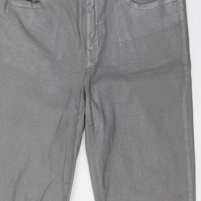 Gap Womens Grey  Cotton Skinny Jeans Size 30 in L27 in Slim Zip