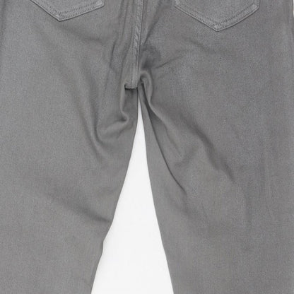 Gap Womens Grey  Cotton Skinny Jeans Size 30 in L27 in Slim Zip