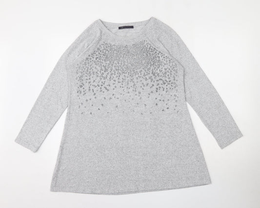 Womens UK Size 14 Marks and Spencer Grey Pullover Jumper