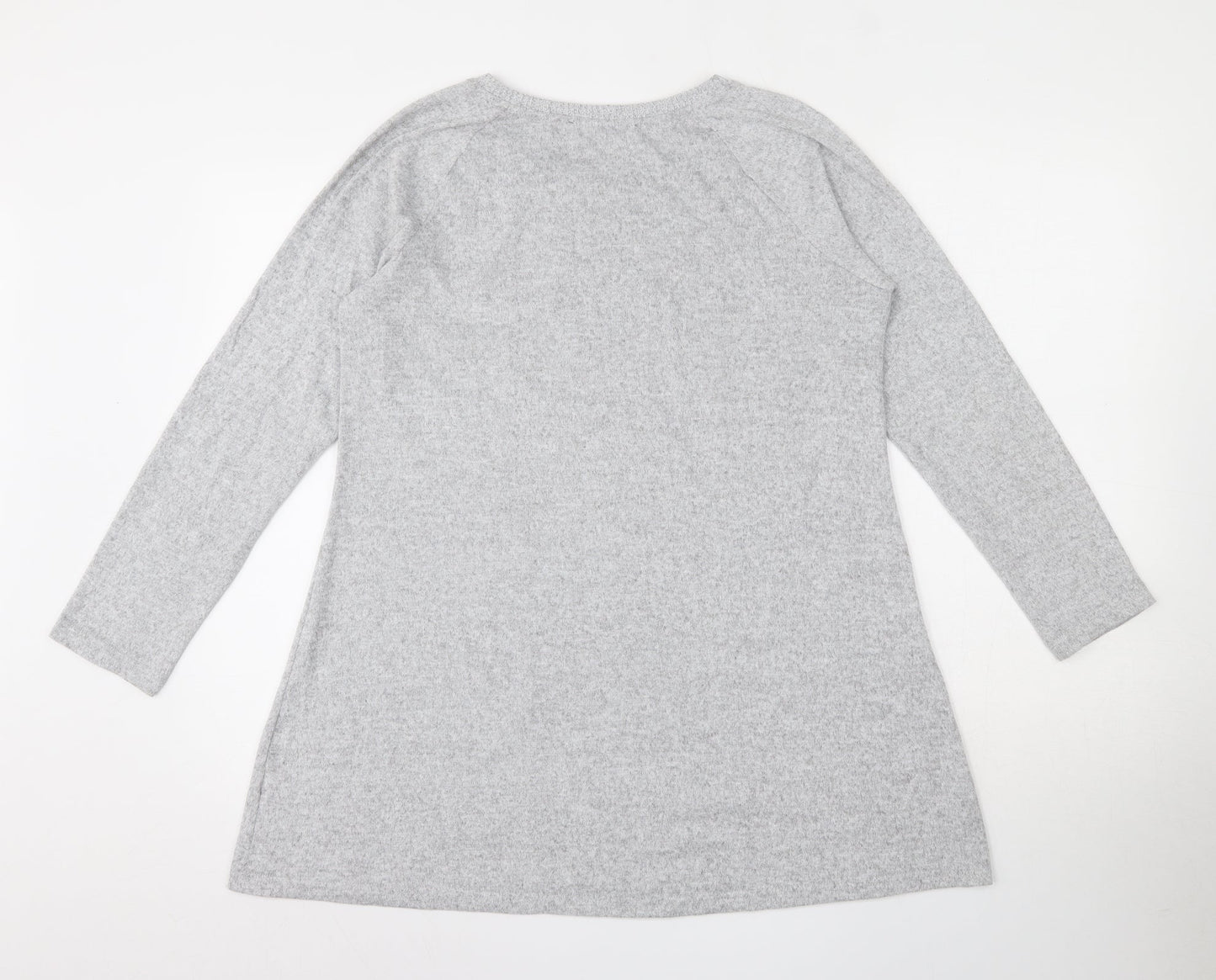 Womens UK Size 14 Marks and Spencer Grey Pullover Jumper