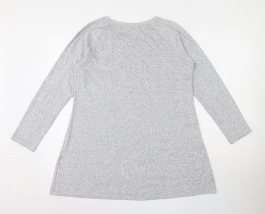 Womens UK Size 14 Marks and Spencer Grey Pullover Jumper