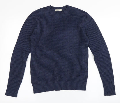 Womens UK Size S Mango Blue Pullover Jumper