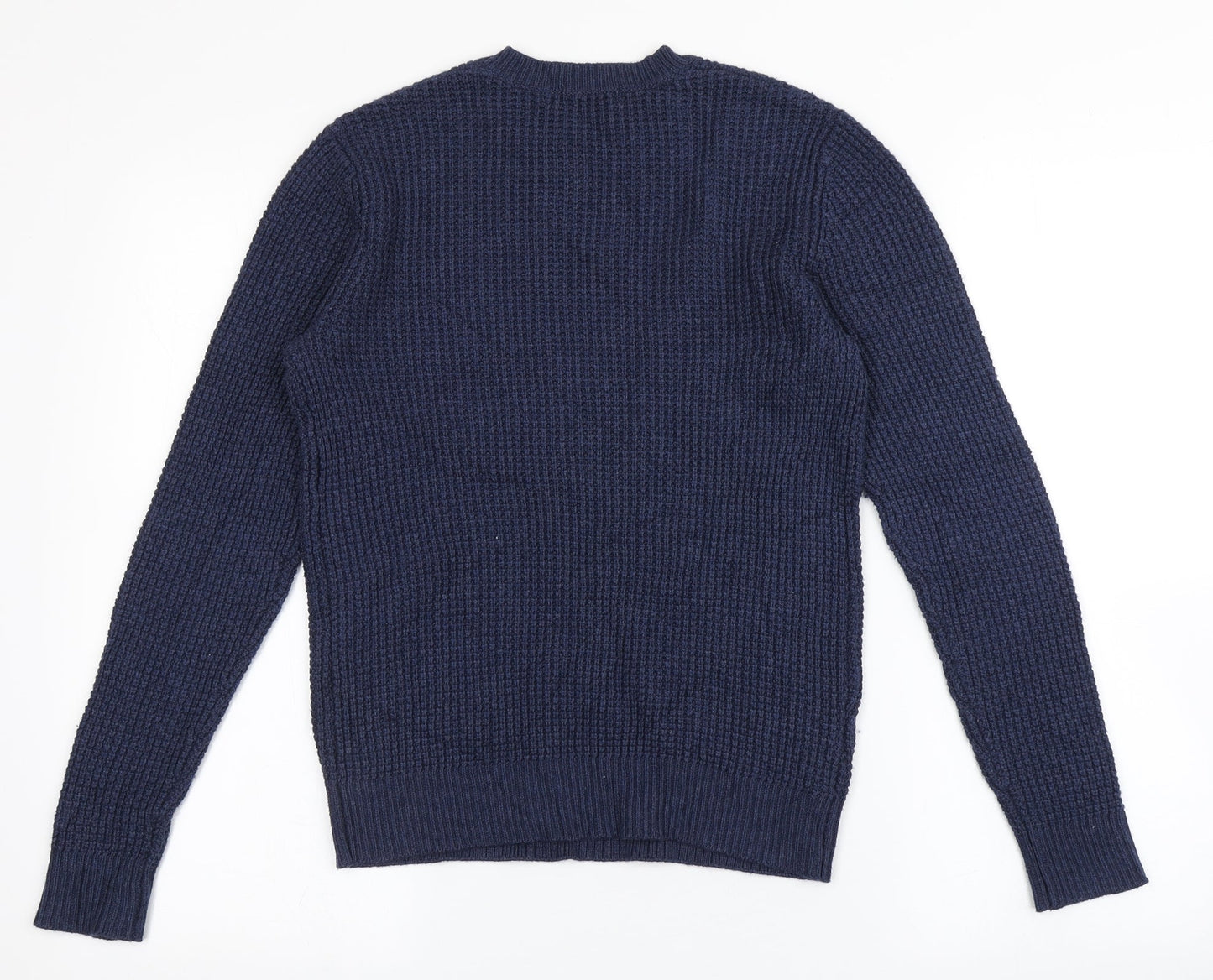 Womens UK Size S Mango Blue Pullover Jumper