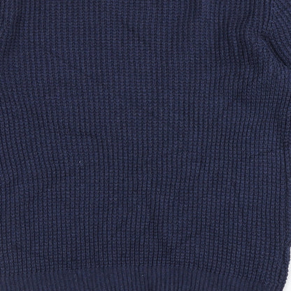 Womens UK Size S Mango Blue Pullover Jumper