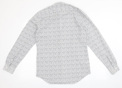 Autograph Mens White  Cotton  Button-Up Size 15 Collared Button