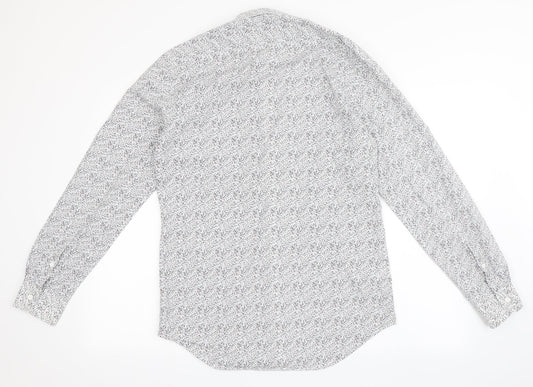 Autograph Mens White  Cotton  Button-Up Size 15 Collared Button