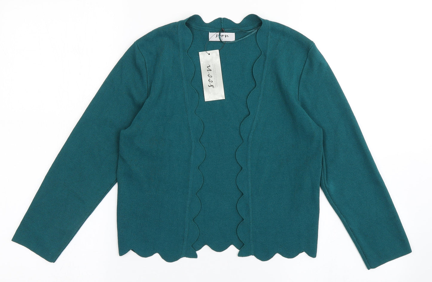 Womens UK Size S Soon Green Shrug Jumper