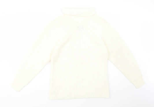 Womens UK Size 6 Topshop Ivory Pullover Jumper