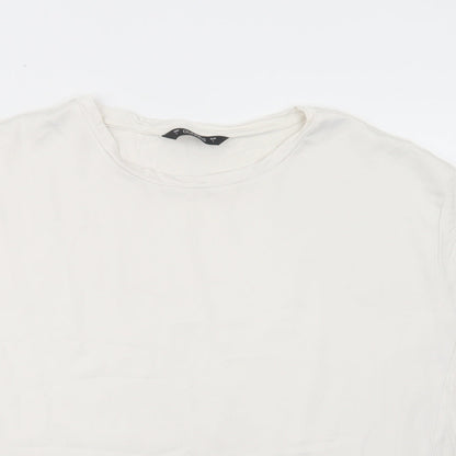 Womens UK Size L Dunnes Stores White Basic Blouse