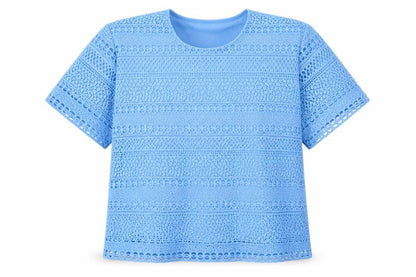 Womens UK Size L Mudflower Blue Basic T-Shirt
