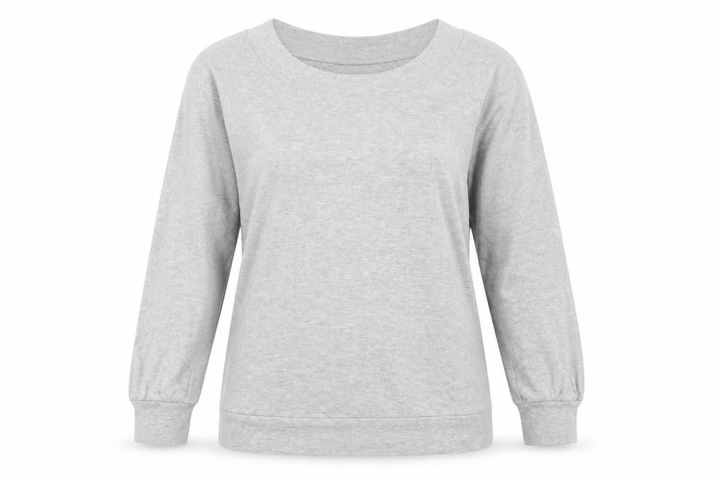 Front view of Dorothy Perkins women’s grey polyester pullover sweatshirt, size UK 14, pullover