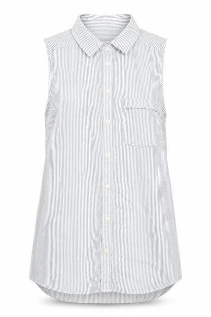 Womens UK Size 8 New Look Blue Basic Button-Up