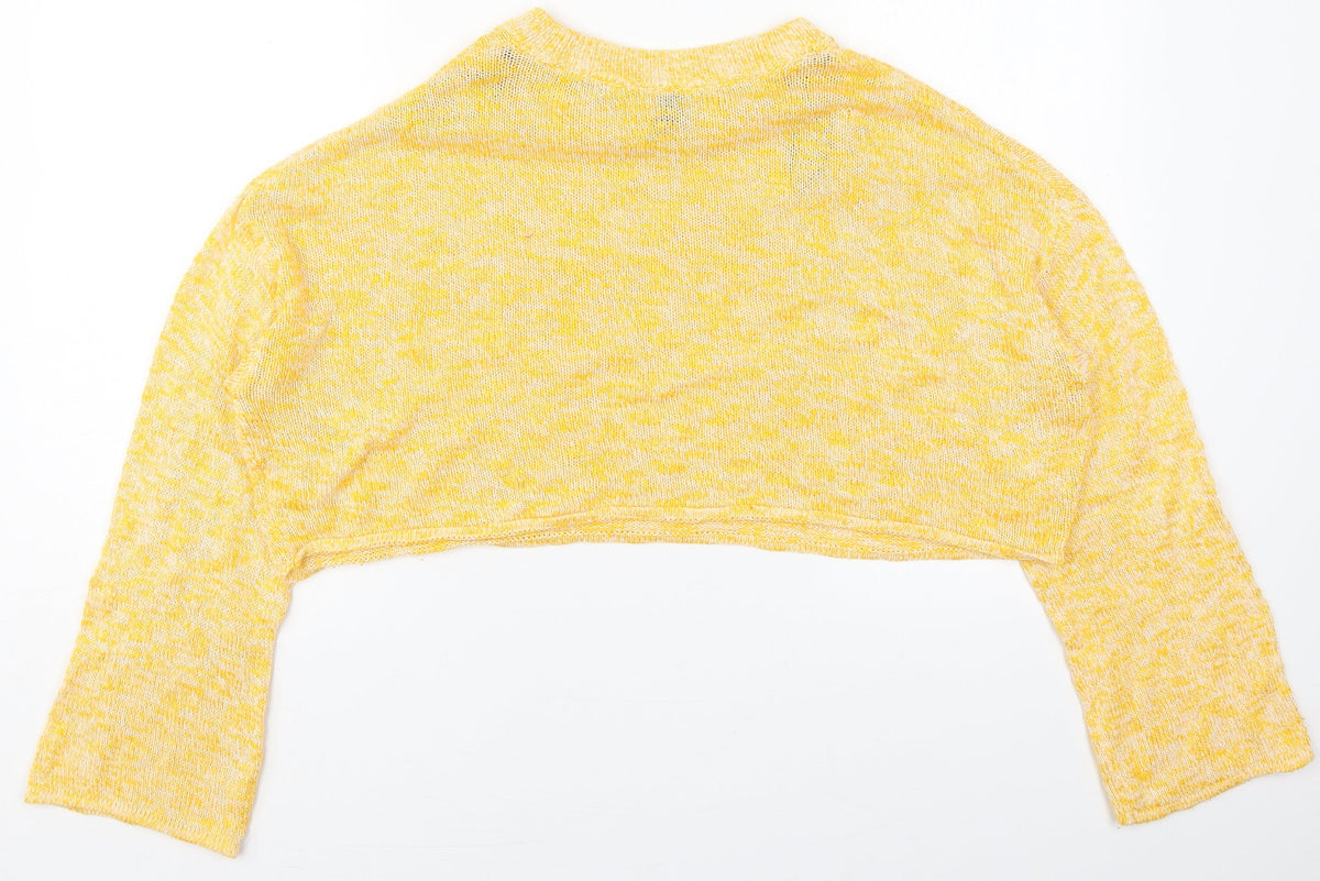 Womens UK Size M H&M Yellow Pullover Jumper