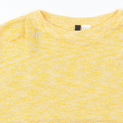 Womens UK Size M H&M Yellow Pullover Jumper