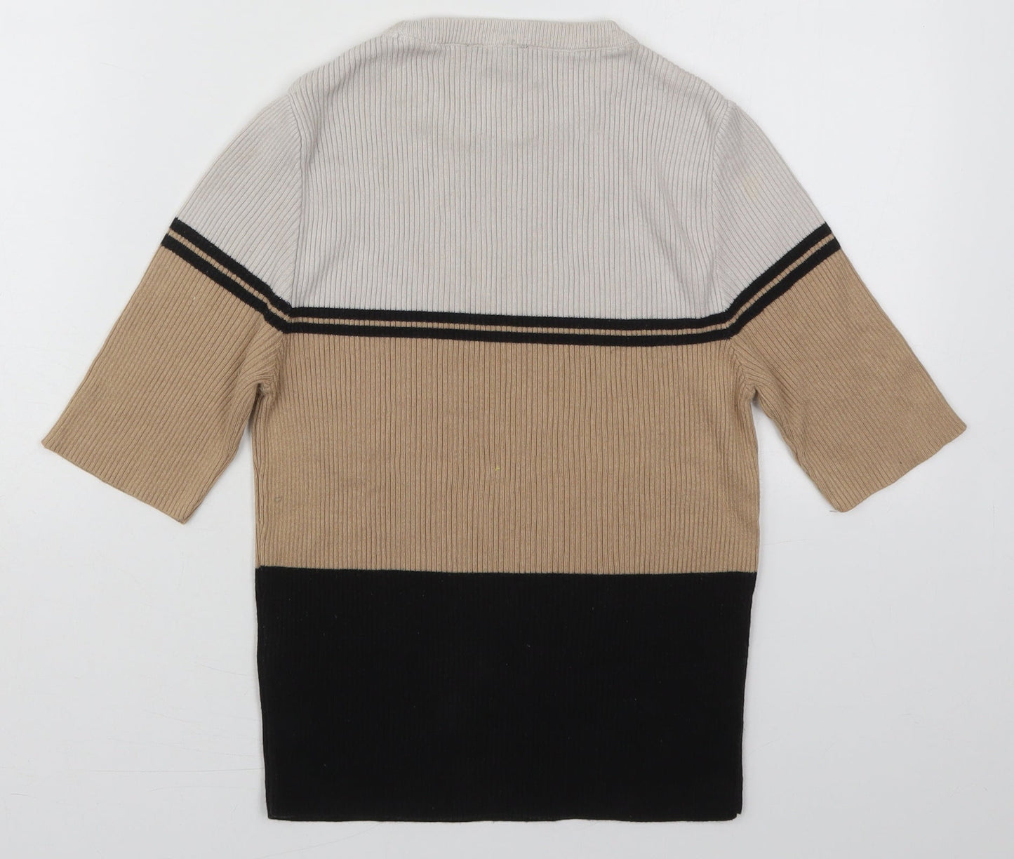 Womens UK Size 10 New Look Beige Pullover Jumper