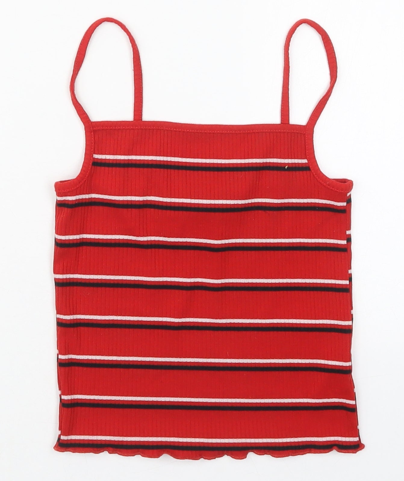 Womens UK Size 6 New Look Red Basic Tank