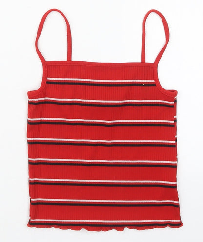 Womens UK Size 6 New Look Red Basic Tank
