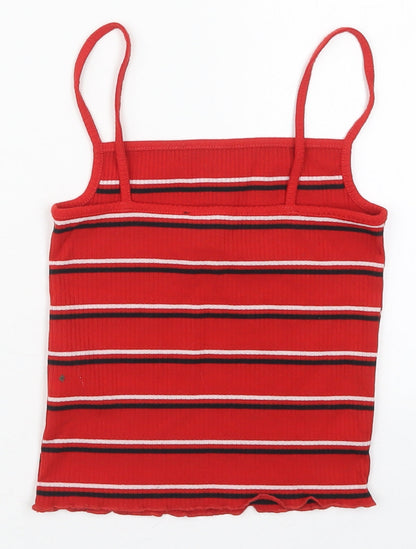Womens UK Size 6 New Look Red Basic Tank