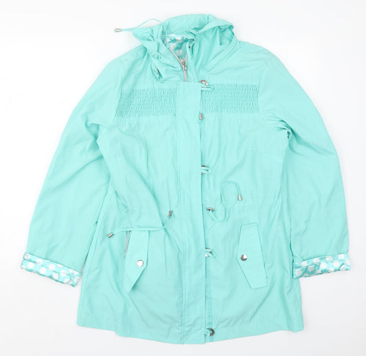 First Avenue Womens Green   Jacket Coat Size M  Zip